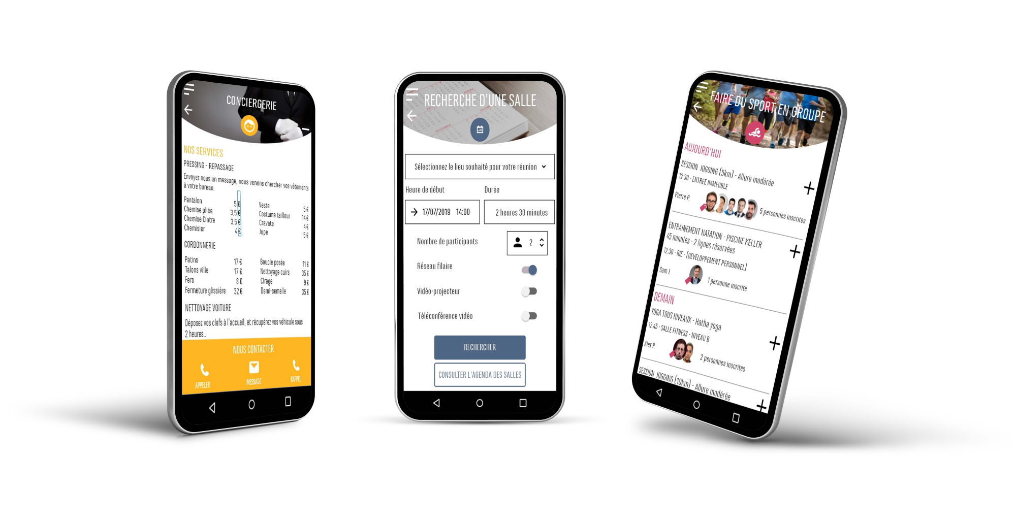 3 mobiles avec contenus spotmob